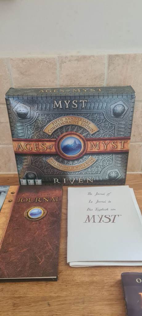 Ages Of Myst Riven Fifth Anniversary Edition PC CD-ROM  Big Box Complete 1996