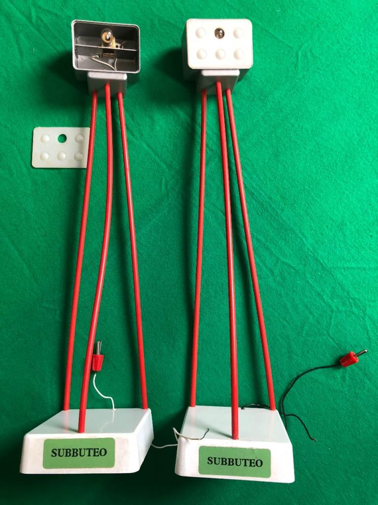 PAIR of SUBBUTEO FLOODLIGHTS, Set C.101, working condition, vintage mid 1960s
