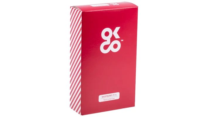 OKDO ABS CASE FOR USE WITH RASPBERRY Pi 4 in BLACK TOUCH SCREEN CASE 193-5380