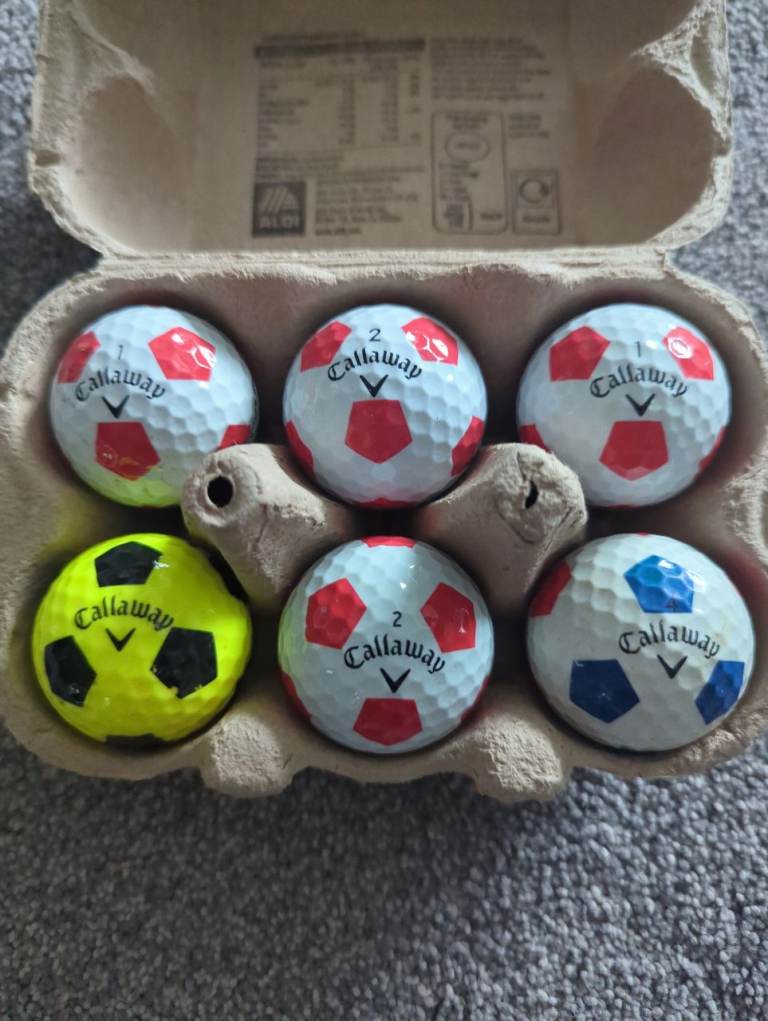 Six Callaway chrome softs