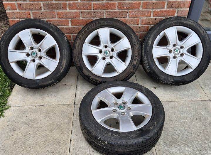 Skoda Octavia 16Inch Alloy Wheels 205/55R16 ET50  (2011-2018) + FAST UK🇬🇧 POST