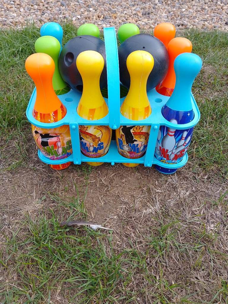 Kids Multicoloured Bowling Set with 10 Pins and 2 Balls