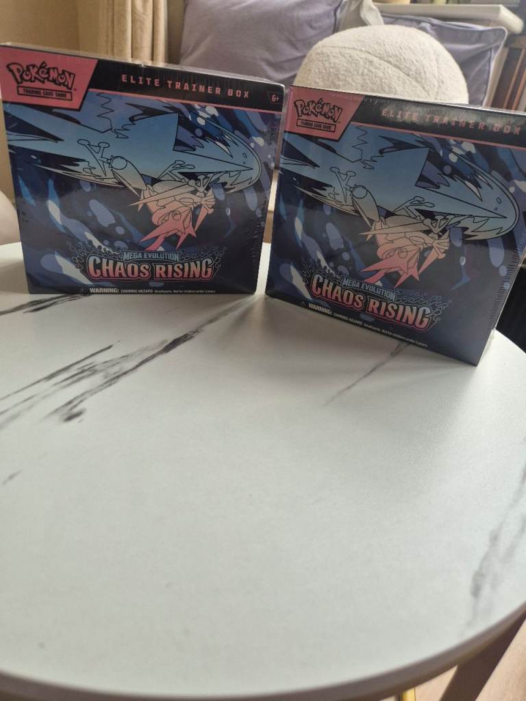 POKEMON CHAOS RISING 2 ETBS!!! BEAND NEW, SEALED IN MINT CONDITION!