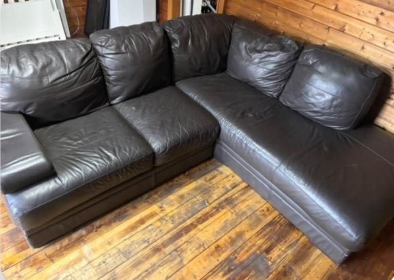 Leather corner sofa 