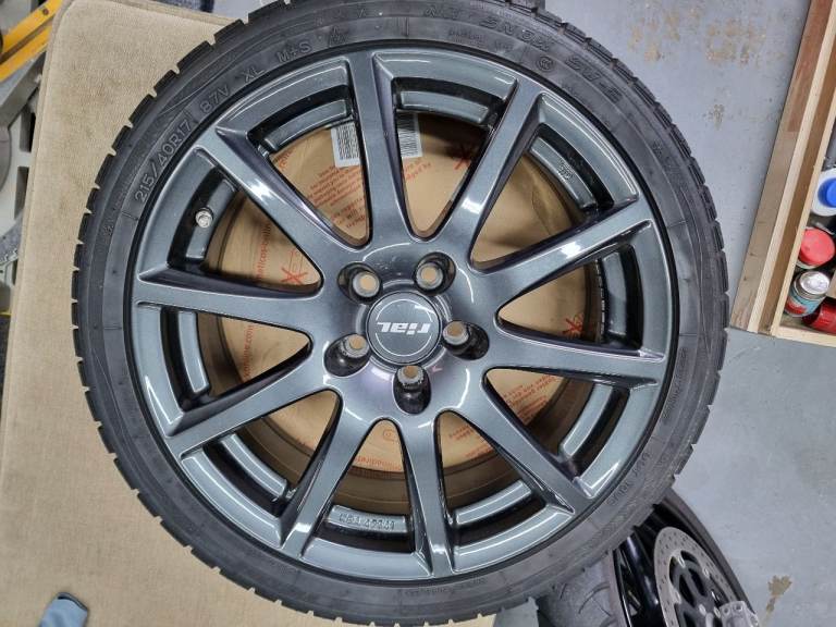 5 Wheels/40/17. ET40 7Inch pcd 5/100 inch with winter tyres 
