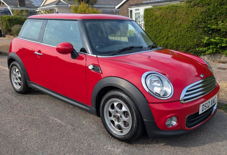 MINI ONE 1.6 IN BRIGHT RED,2012 12 REG,104K FSH,LOOKS/DRIVES SUPERB!LOVELY EXAMPLE!FULL MOT (NO ADV)