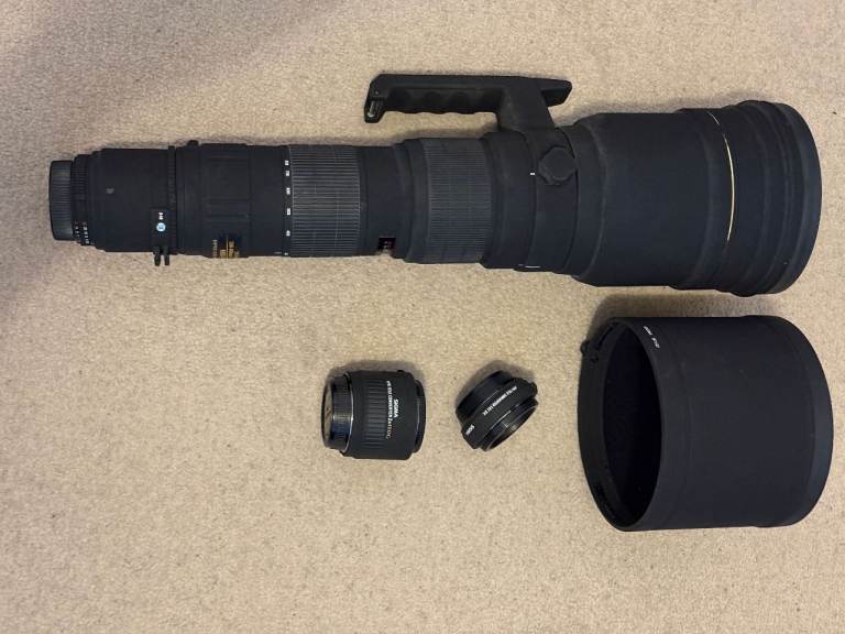 Sigma 120-300mm f2.8 + 300-800mm f5.6 Lens [Nikon] + 1.4x and 2x Extender + KIT
