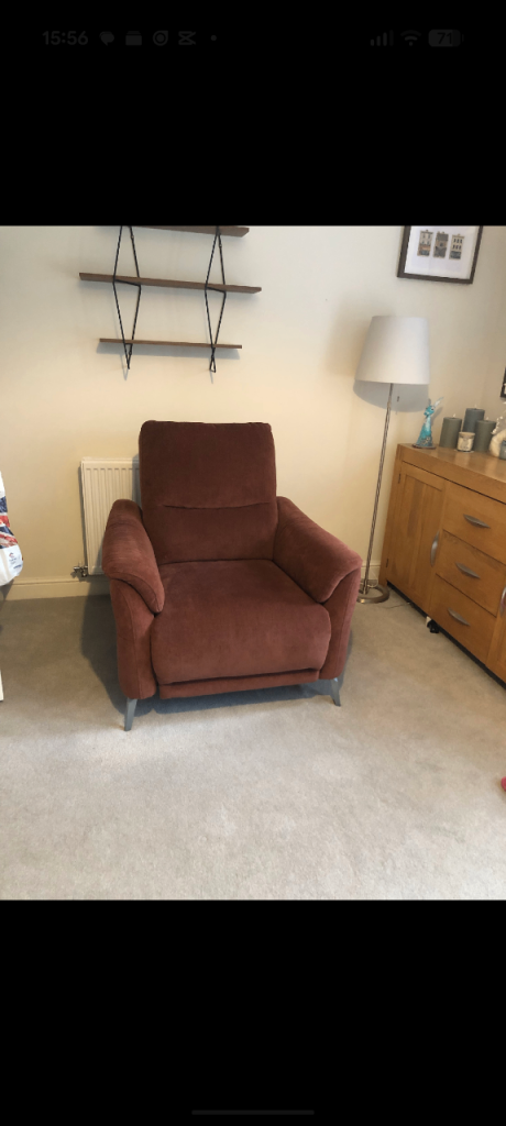 Furniture village Daytona 3 seater recliner and reclining armchair