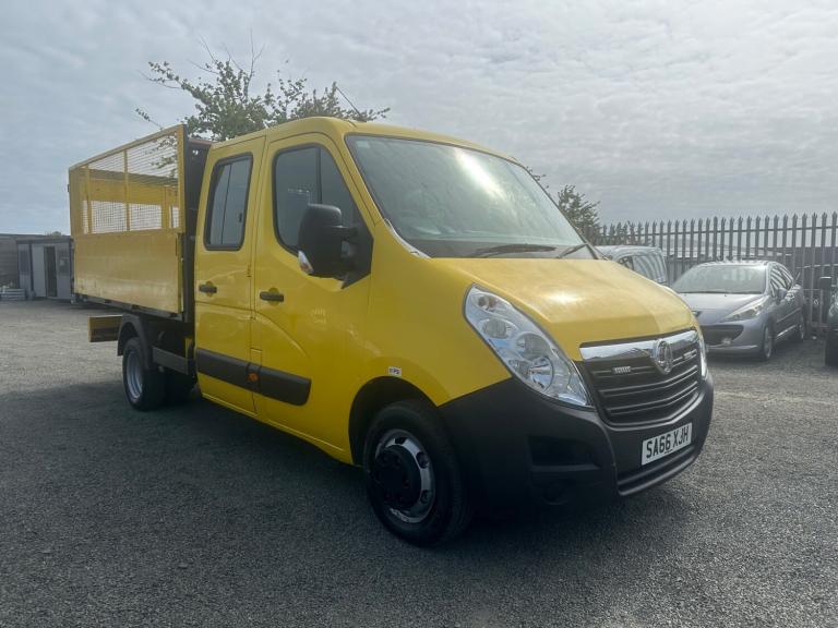 2016 Vauxhall Movano 2.3 CDTI BiTurbo ecoFLEX L2H1 Crew Cab CAGED Tipper 136ps CHASSIS CAB Diesel...