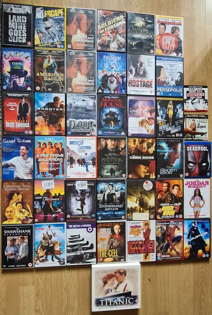 DVDS, VHS VIDEO, BLU RAY ALL FOR SALE