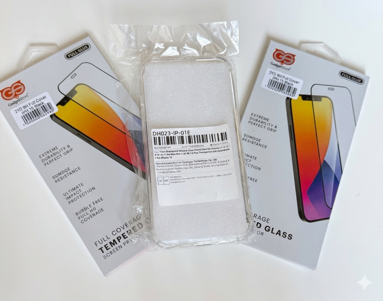 NEW iPhone 15 Full Protection Kit - Clear Case & 2x Tempered Glass Screen Protectors