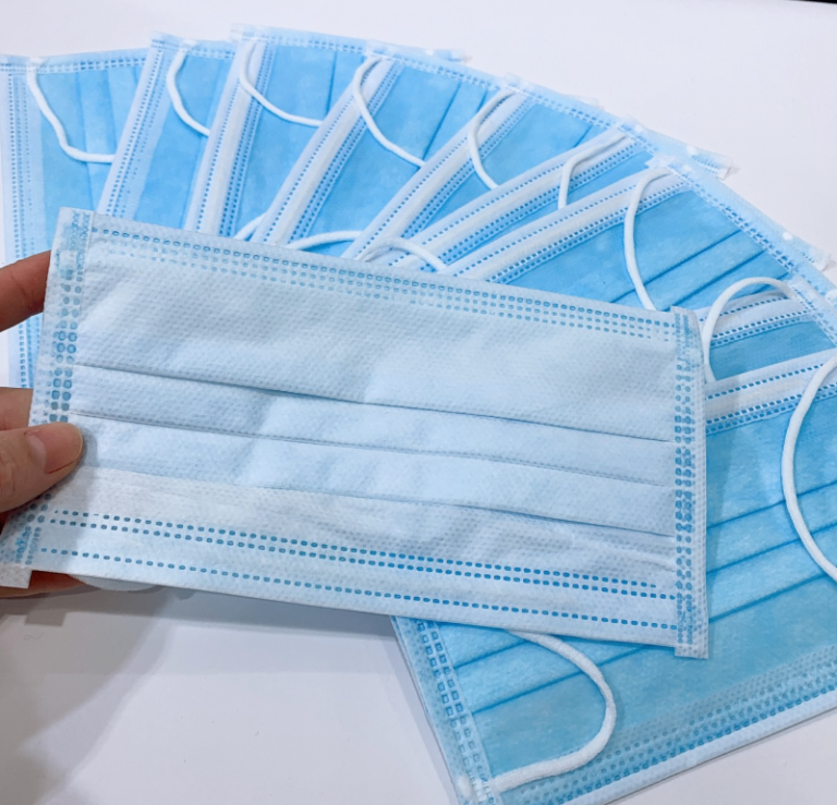 Disposable Medical Face Masks Disposable Surgical Face Masks 3 Ply Filtration Rate 95%