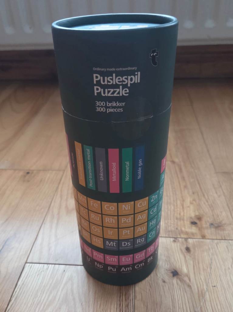 Puslespil Periodic Table Puzzle - 300 Pieces, Complete
