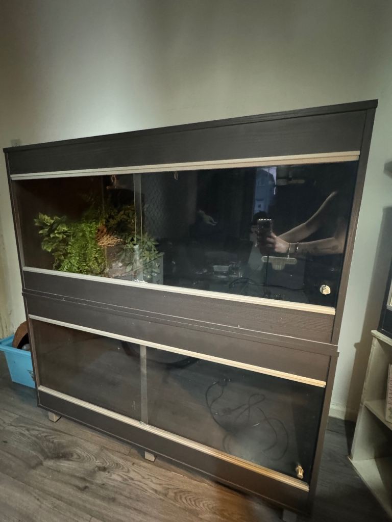 Vivexotic Maxi Vivarium – 4x2x2 Double Stack – Grey – Excellent Condition