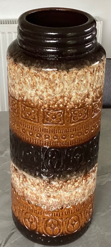 Vintage West German Ceramic Vase – Fat Lava Style