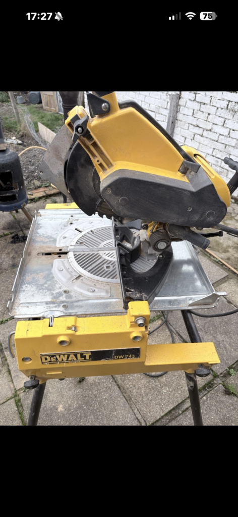Dewalt Dw 743 flip over saw