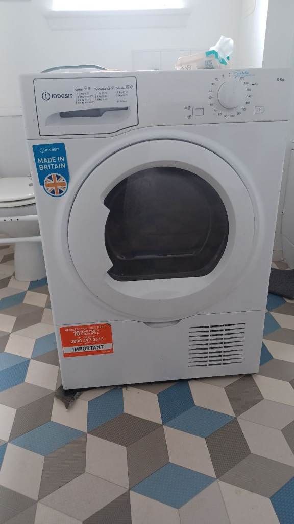 Indesit Tumble Dryer – White, Good Condition