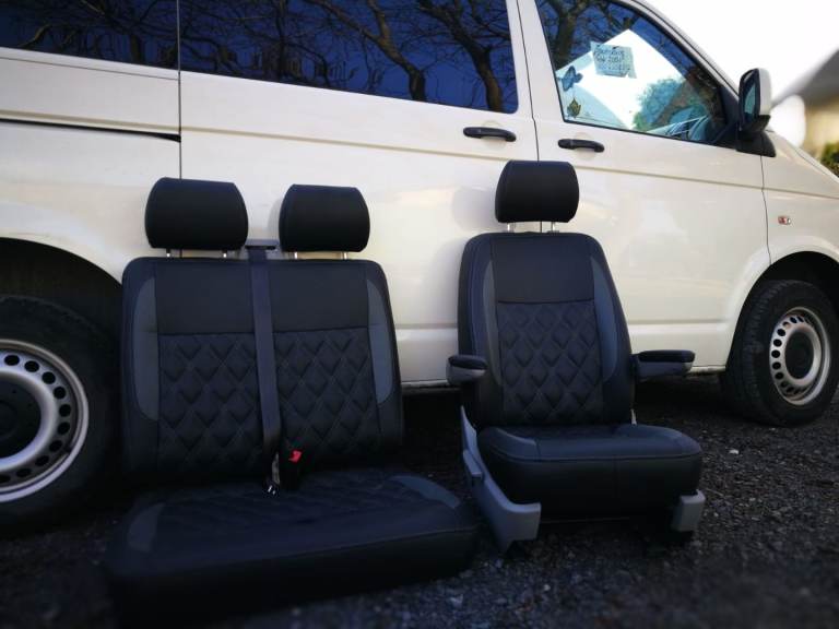 Vw t5 t6 genuine front seats reupholstered 