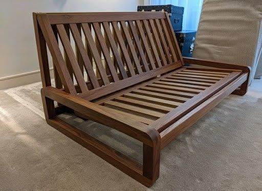 Oak sofa Bed Frame complement any bedroom elegantly crafted tops, central panels slatted design