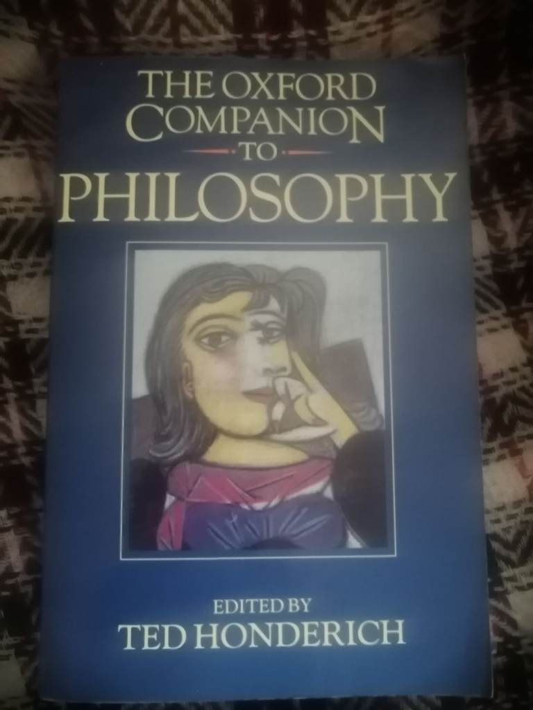 Excellent condition - never used The Oxford Companion to Philosophy edited by Ted Honderich