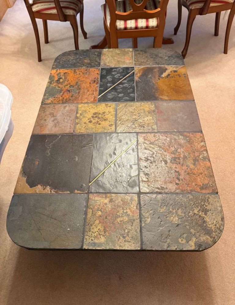 African Slate coffee table & side table