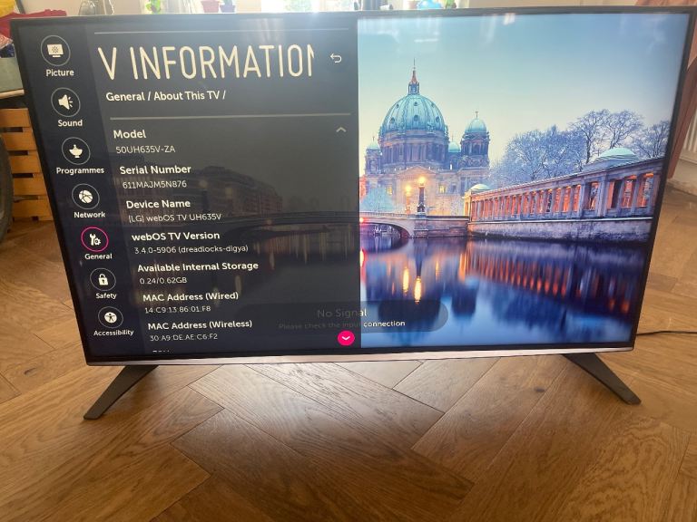LG 50 inch 4K Ultra HD Smart TV - Model 50UH635V-ZA