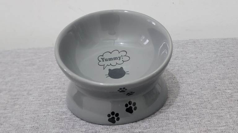 Y YHY Elevated Ceramic Cat Bowl – Like New