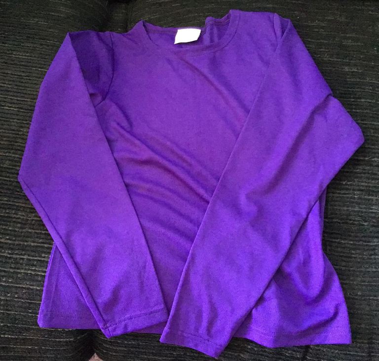NEW purple ladies top (or teens). Size 10 but stretchy. GORGEOUS COLOUR !!
