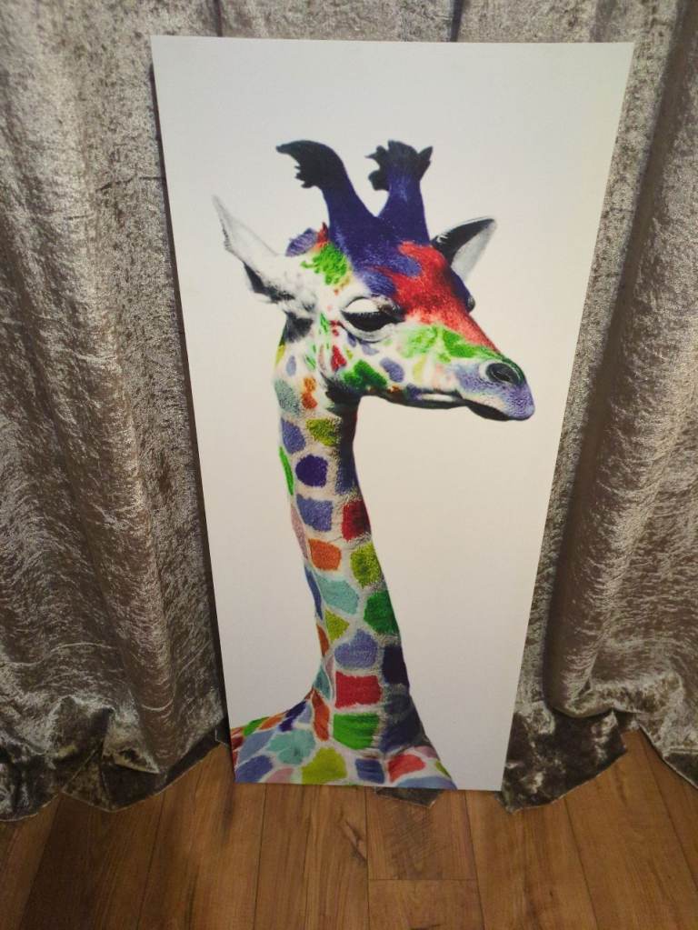 Free large Giraffe canvas print