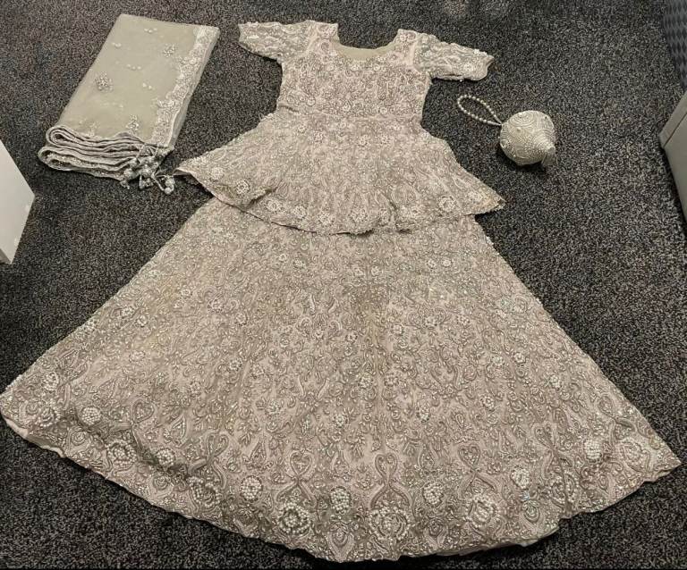 Wedding outfit with jewellery 