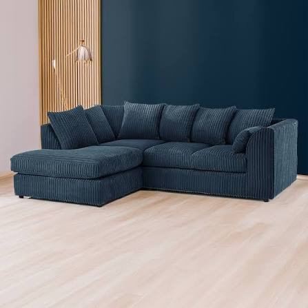 Jumbo cord corner sofa