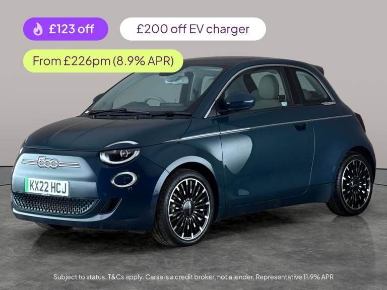 2022 Fiat 500 87kW La Prima 42kWh 3dr Auto HATCHBACK ELECTRIC Automatic