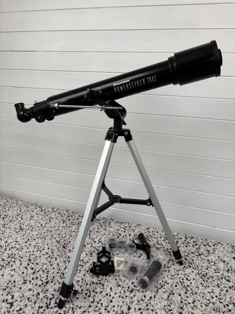 Celestron PowerSeeker 70AZ Telescope – Like New! 🌌🔭
