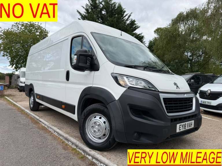 2018 Peugeot Boxer  2.0 BlueHDi 435 Professional L4 XLWB (NO VAT) PANEL VAN Diesel Manual