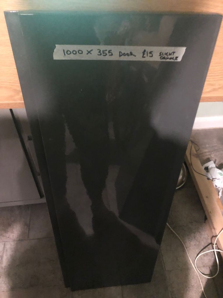 Kitchen cabinet door Dark Grey Gloss 