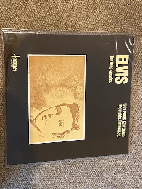 Elvis The King Speaks 12” Vinyl Record 1961 Press Conference Memphis *EX*