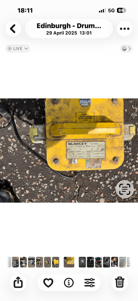 Blakley Yellow Power Tool Transformer – Good Condition