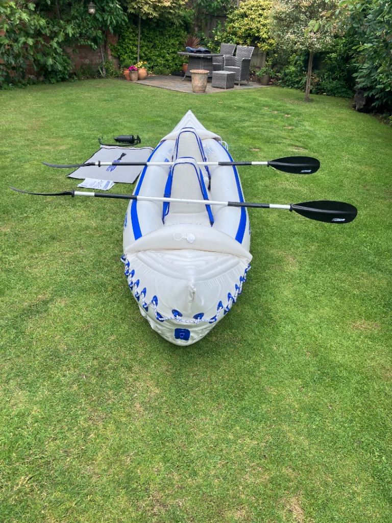 Inflatable Kayak with Two Paddles – Good Condition