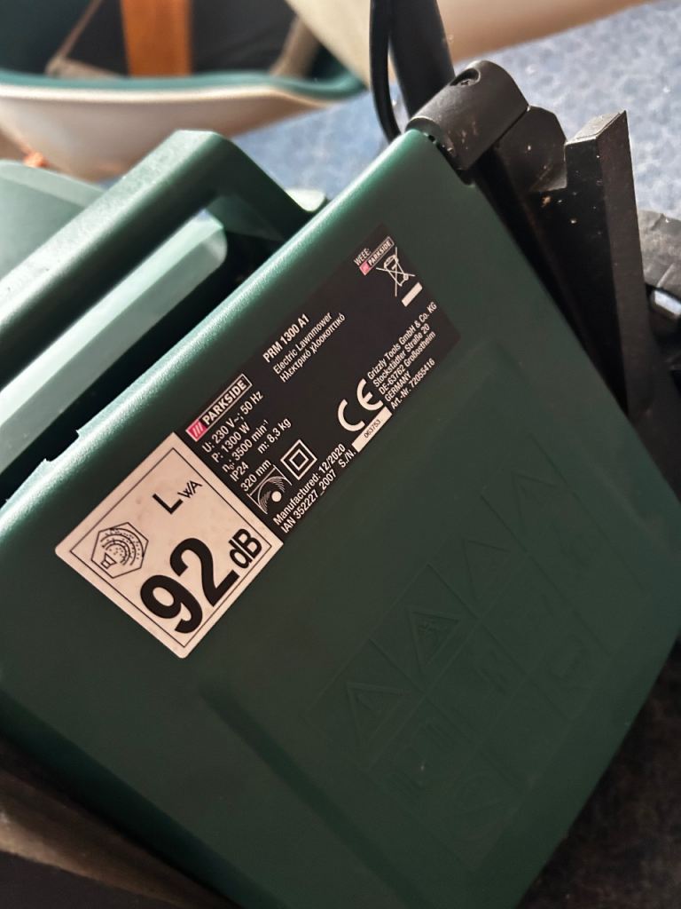 Parkside PRM 1200 A1 Electric Lawnmower – Good Condition