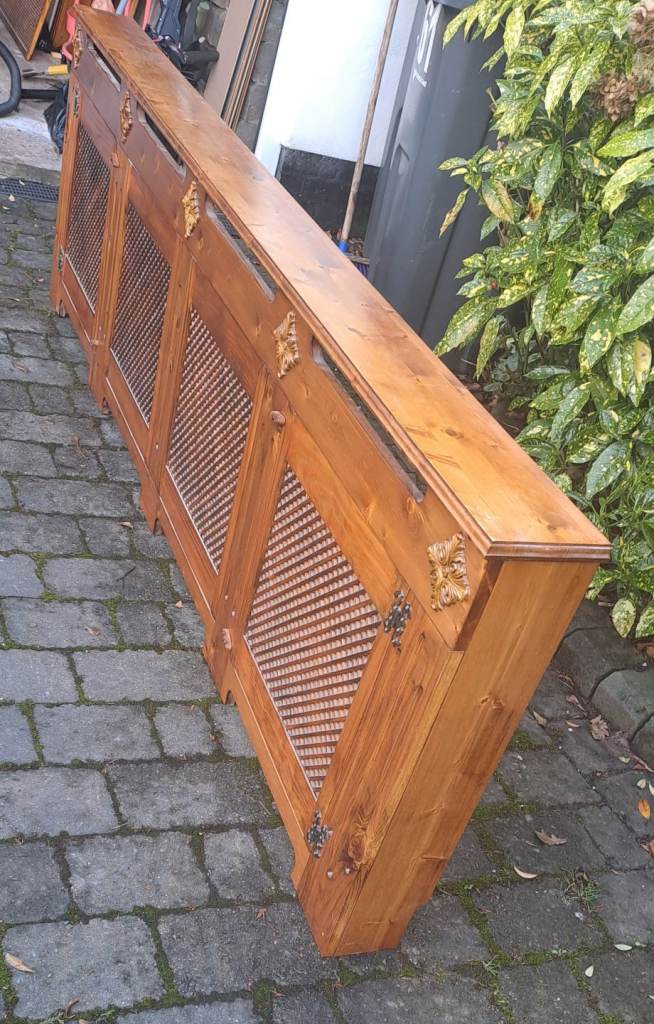 Handmade wooden used radiator cover