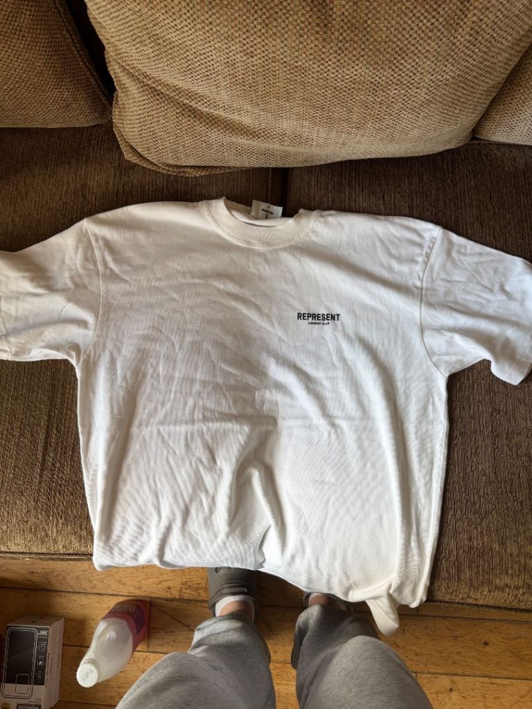 Represent Owners' Club T-Shirt - White, XS, Good Condition