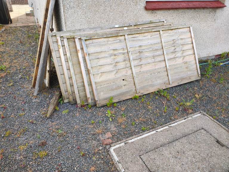 3ft height fence panels x5