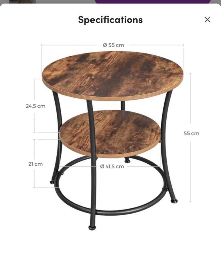 2x Excellent condition side tables