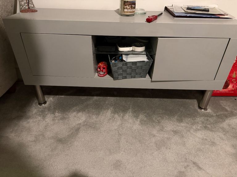 image for Modern Grey TV Unit / Sideboard with Storage