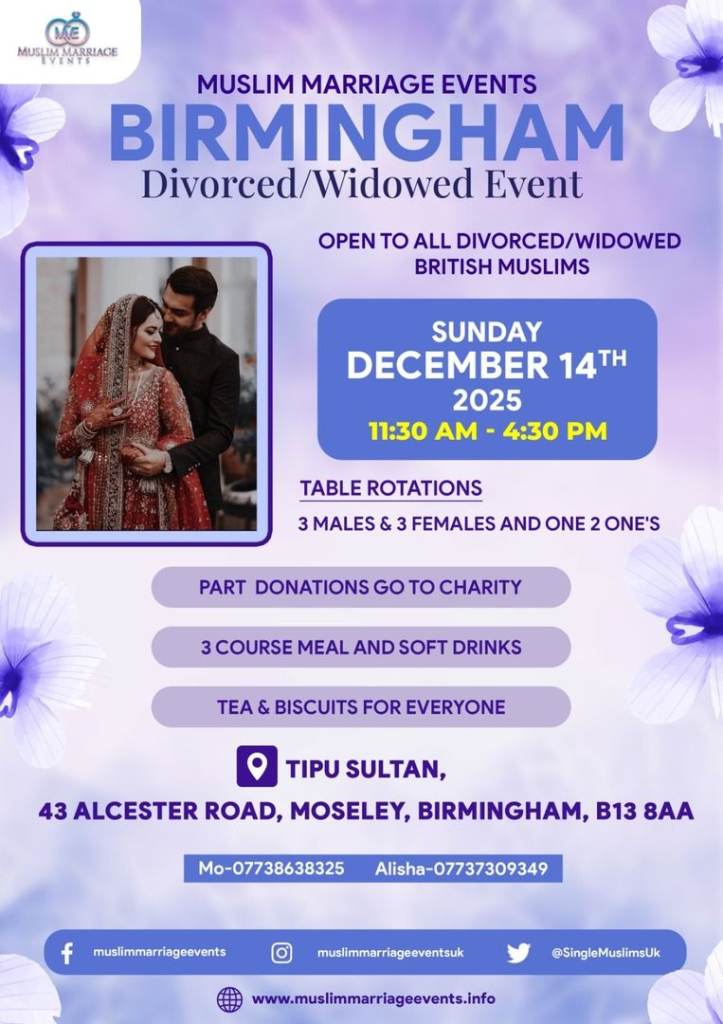 DIVORCEE/WIDOW MARRIAGE EVENT