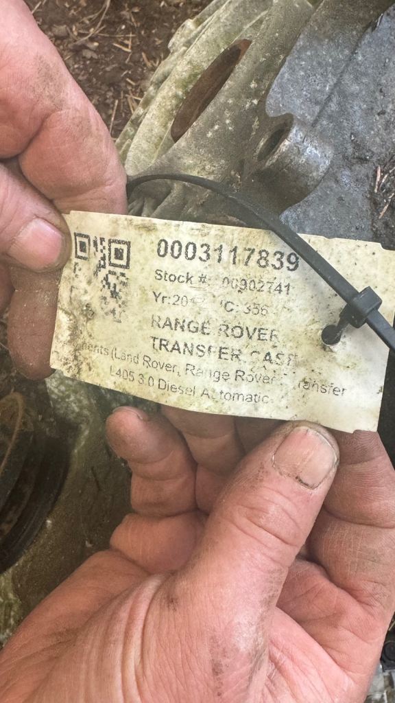 Land Rover transfer gear box 