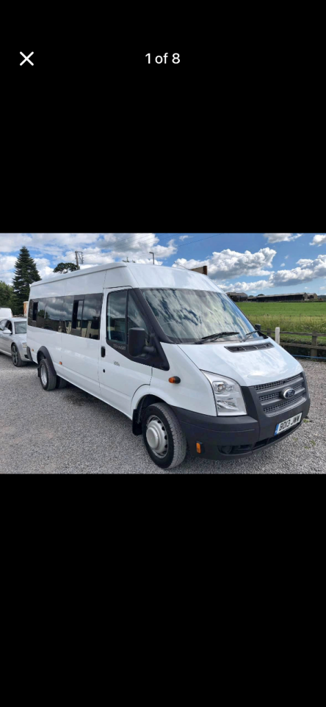 17 seater Transit minibus, 2.2 diesel RWD