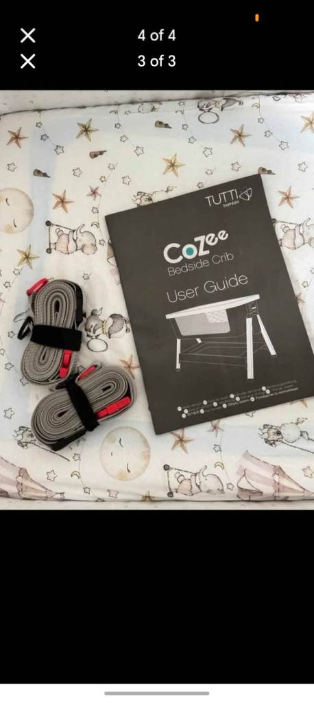 TUTTI BAMBINI CoZee Bedside Crib User Guide & Straps