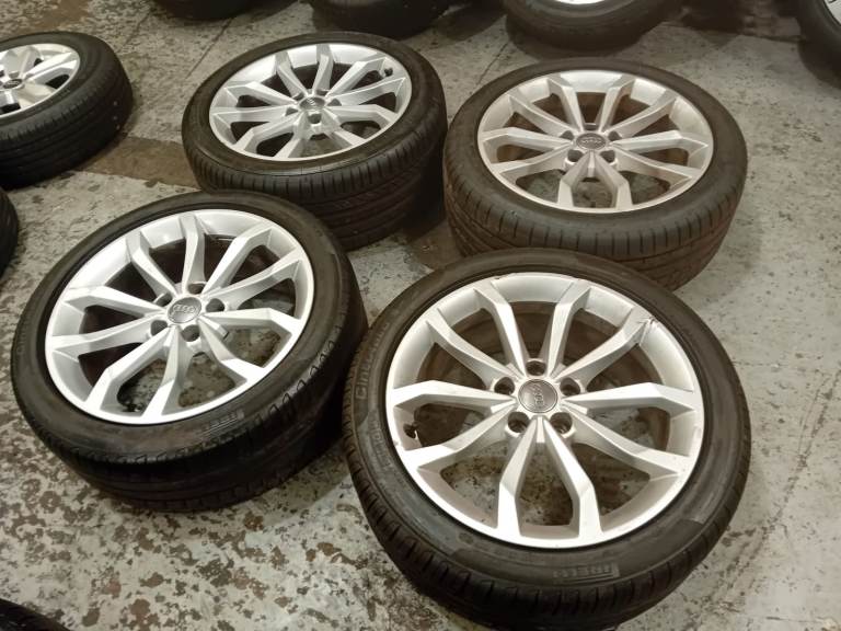 18" Audi Alloy Wheels with Tyres 245/40/18