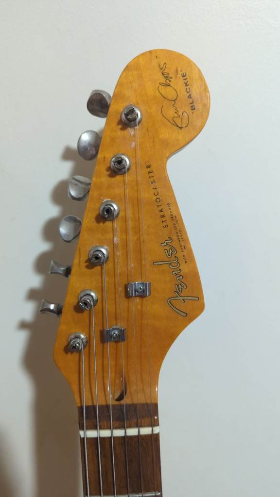 Fender Stratocaster Electric Guitar - Black, Good Condition